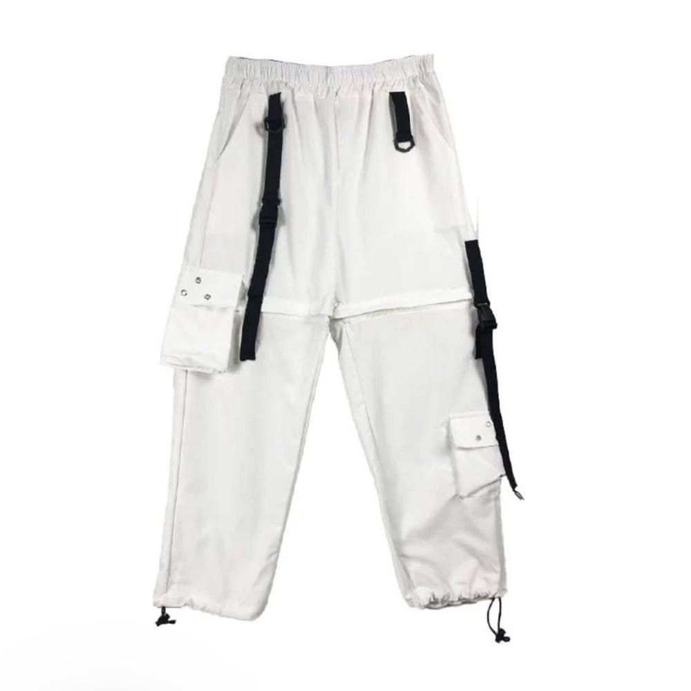 White cargo pants